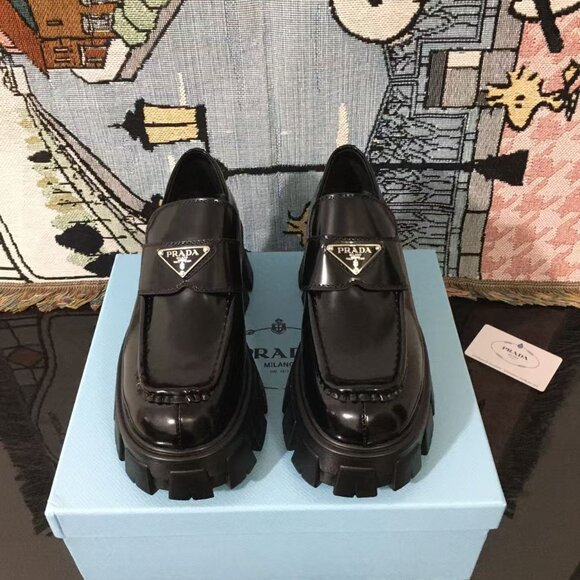 Prada Black Women's Size Loafers - Picture 2 of 4